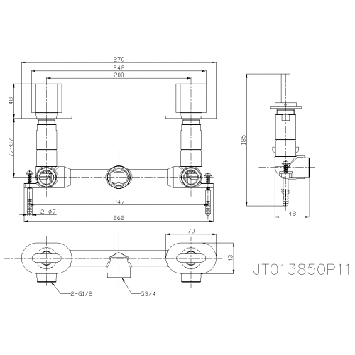 Dual Control Shower Valve Shower Mixer Valve Dual Control ○ Manufactory