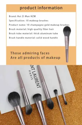 10 Pcs b s mall makeup brushes set
