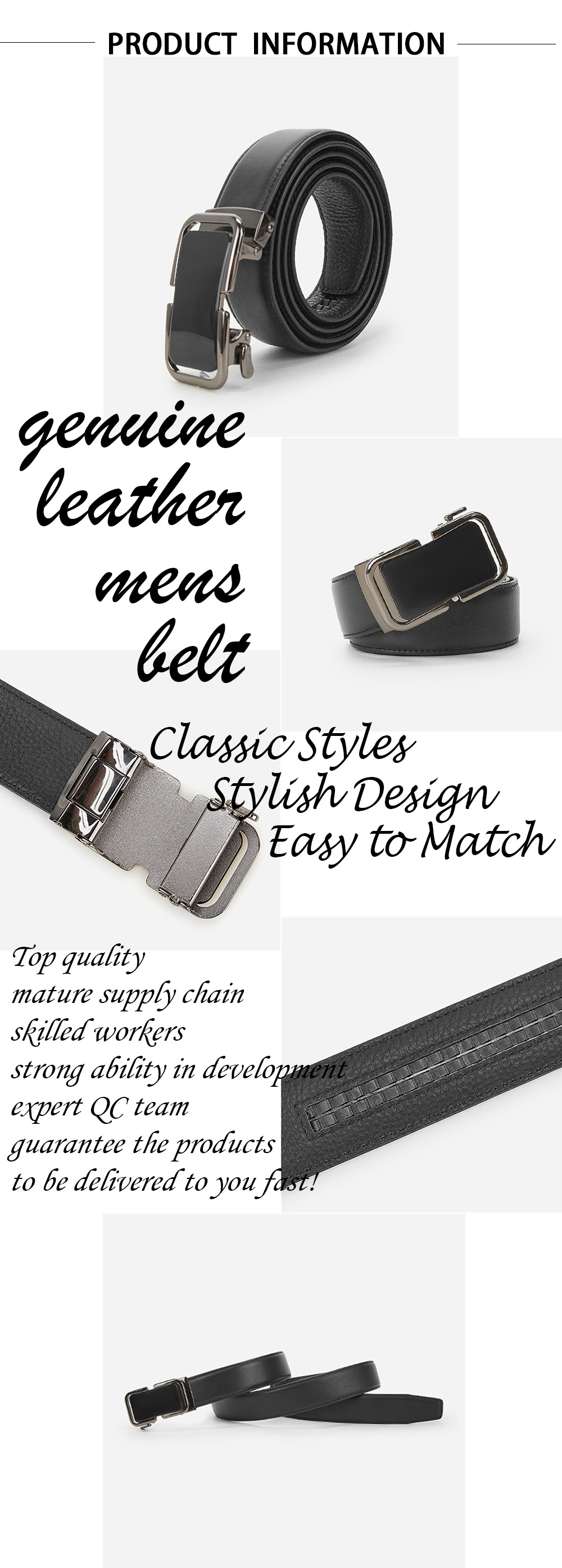 Men's Automatic Buckle Belt