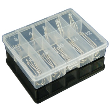 Fishhook 50pcs/box fly-αλιείας υψηλής ανθρακούχου αγκίστρια αγκίστρια Long Land Land Band