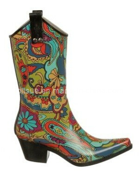 Beautiful Printed PVC Rain Boot for Women