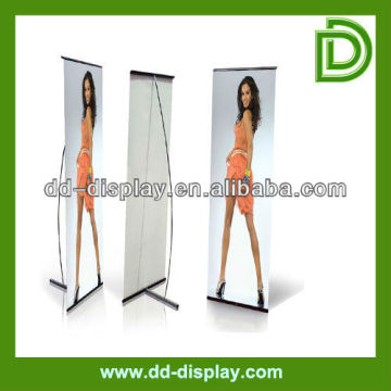 Single Pole Promotional L banner shelf