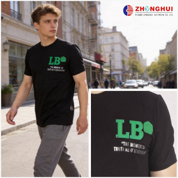 Urban Luxury Front Back Print Black Men T-Shirt
