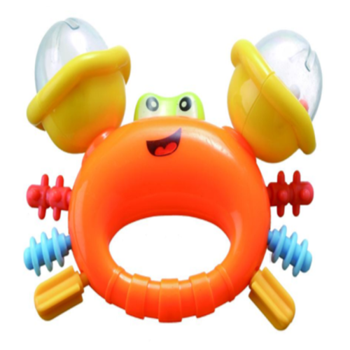 Hochet pour bébé jouet mignon en forme de crabe en forme de crabe