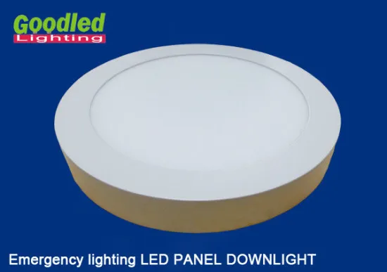 Emergency Round / Square Led Ceiling Panel Light 15 Watt 1100lm For Hotels, Restaurants