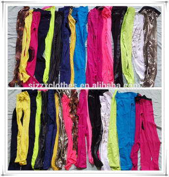 Hot summer used clothes items men long pants second hand clothing used cargo long pants