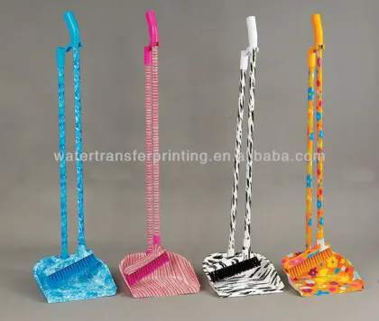Design Pattern/ flower / Animal Skin Pattern water transfer printing film Brooms /dustpans B-013