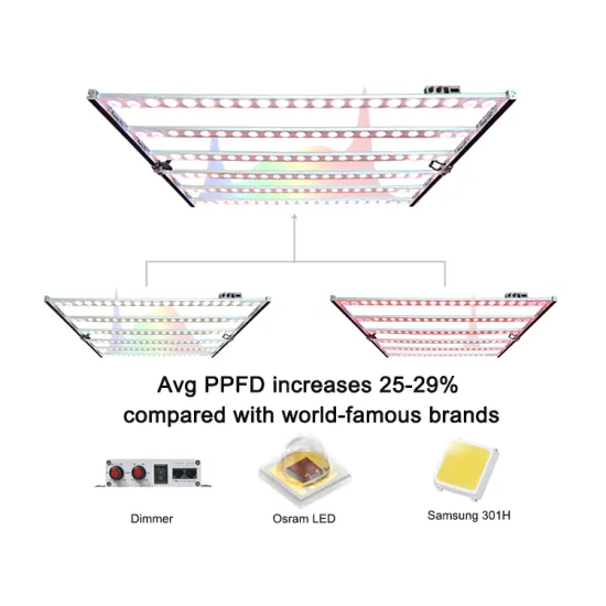 Koray Full Spectrum LED Grow Light for Vertical Cultivation of Medicinal Plants with Highest Uniformity Light