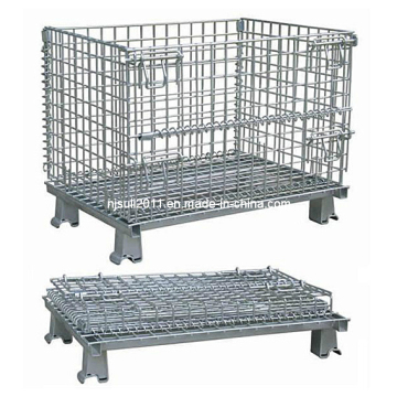 Garage Logistics Rolling Tools Storage Wire Mesh Cage