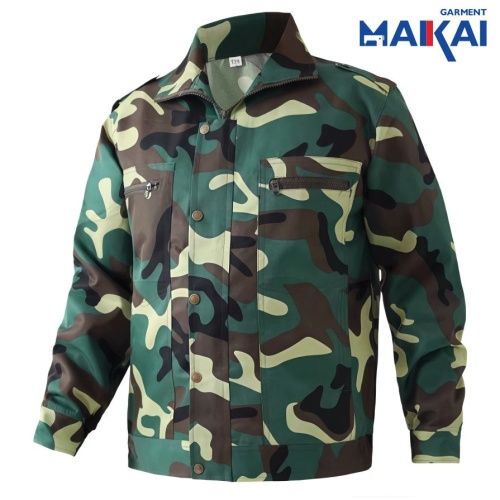 Military Camouflage Long-Sleeved Training Jacket