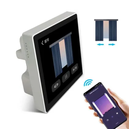 2024 Smart Home Wall Switch: Touch Screen LCD Display with Tuya/LifeSmart Mobile App Remote Control Function
