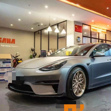 Zestaw przedniego i tylnego zderzaka w stylu robota do ulepszenia nadwozia Tesla Model 3