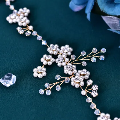 Handmade Pearl Belts for Women - Crystal Wedding Dress Sash Belt Bridal Accessories