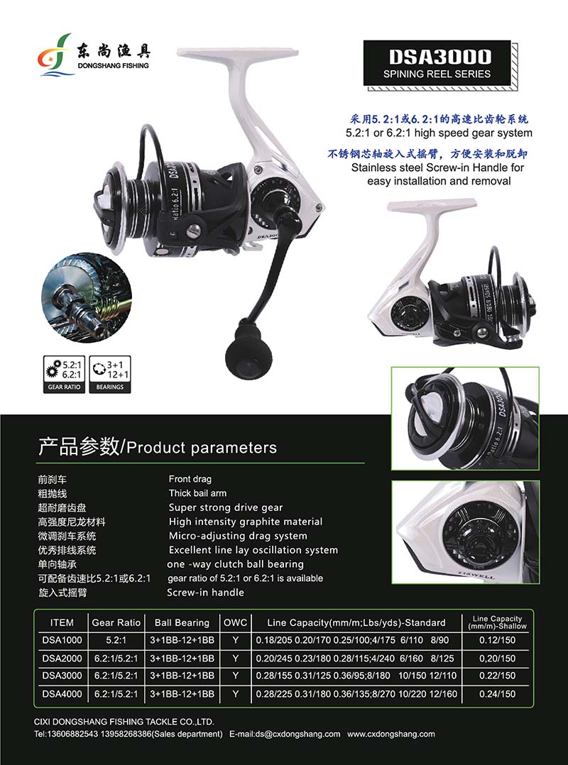 5 star spinning reel