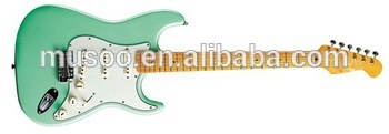 Musoo Brand Electric Guitar ST Style in Green color(MST2040)