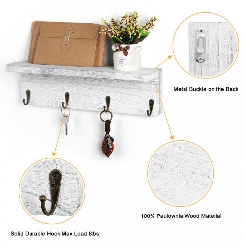 Wall Mounted Coat Rack with Hanging Hook