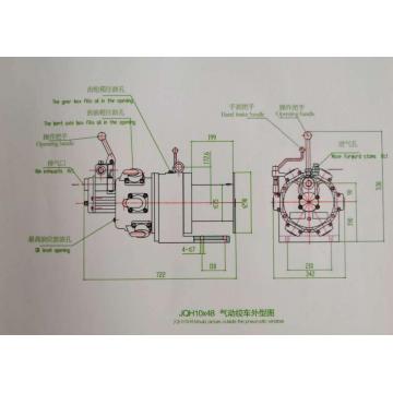 Jqhsb30×20 Double Brake Air Winch (3T)