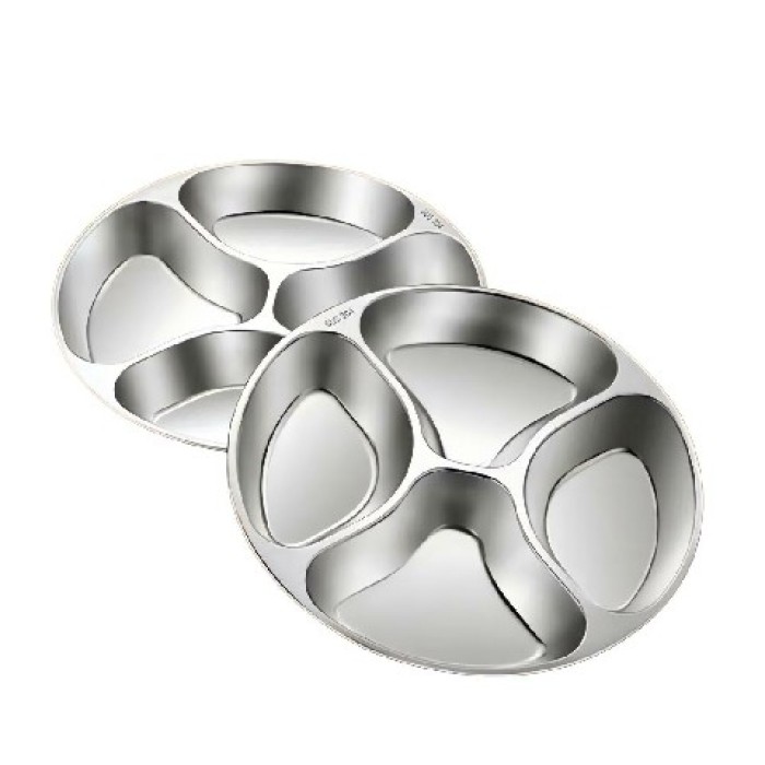 Eleganter Edelstahlbehälter mit Panel-Design