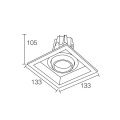 Square COB 12W LED Downlight