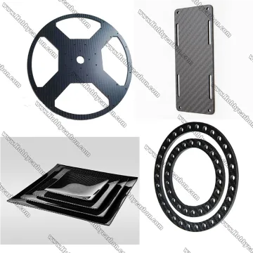 2.0x400x500mm Carbon Fiber Sheet Frame for CNC Cutting