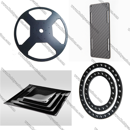 2.0x400x500mm Carbon Fiber Sheet Frame for CNC Cutting