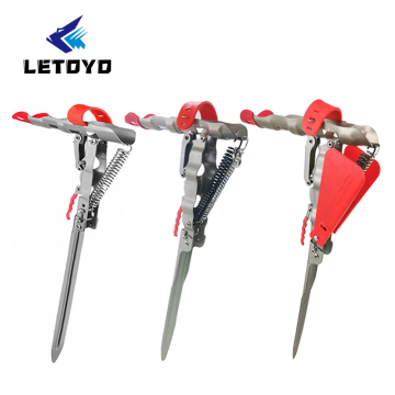 Automatic Adjustable Fishing Rod Stand with Double Springs and Protective Cover