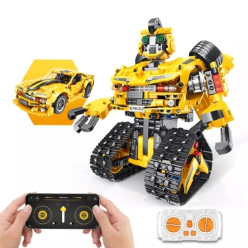 2023 Panlos Building Blocks: Innovative 2-in-1 RC App-Controlled Robot & MOC Toy for STEM Creative Play and Boys' Gifts