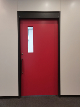 Steel sliding swing door