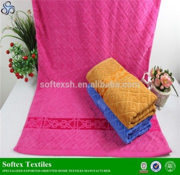 Jacquard bath towels 100% cotton for hotel use