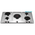 Cooktops elétricos do elemento contínuo interno de 5 queimadores