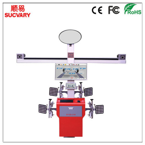 3D Wheel Aligner with Adjustable Camera