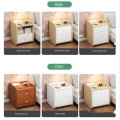 Narrow Simple Bedside Cabinet Bedside Table Mini Simple Modern Bedroom Multi-functional Locker Side Table Bedroom Ins Shelf