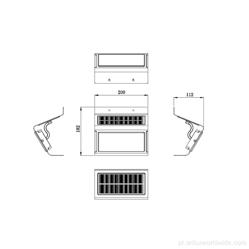 Candeeiro de parede exterior de 1,5 w direto da fábrica