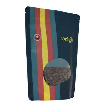 Met een doorzichtig venster Stock Bag Doypack Pouch Coffee Packaging