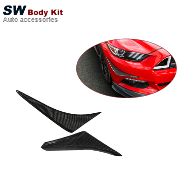 Carbon Fiber APR Style Front Bumper Canard Trim for Ford Mustang 2015-2021