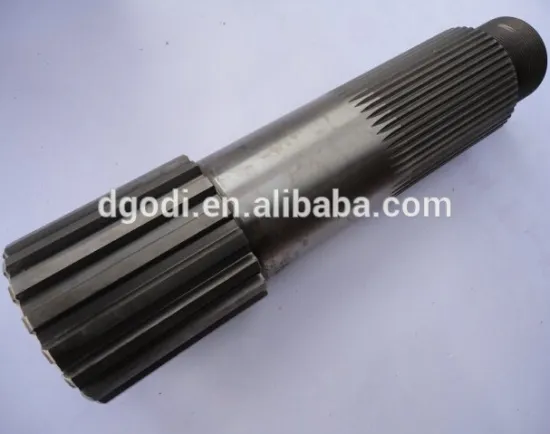 cnc machining metal/hardened steel spline shaft as main drive shaft parts