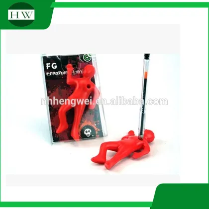 sticky Dead fred silicone desktop pen holder mini pen holder