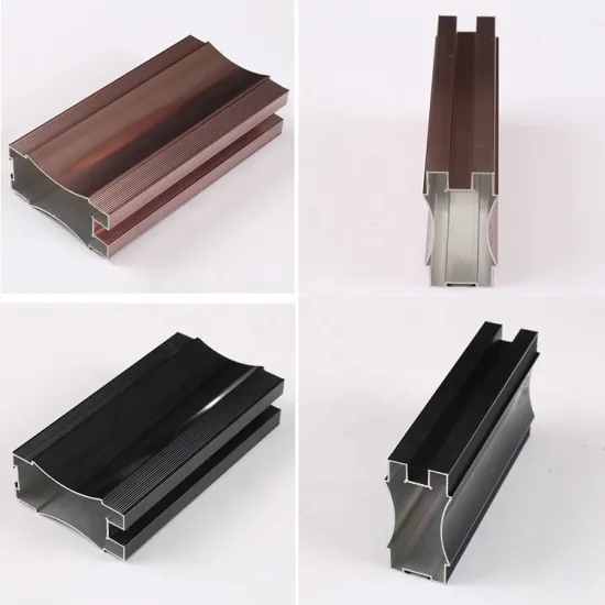 Aluminium wardrobe door frame profile on sliding wardrobes