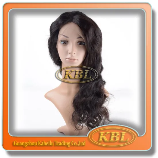 KBL New Arrival Brazilian virgin hair full lace wig back part of wig made by hair weft