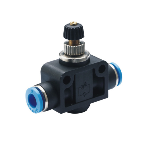 One way throttle valve