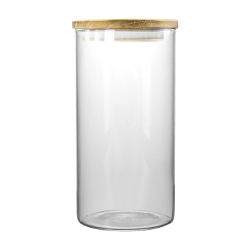 Hot Selling: Factory Wholesale Custom Clear Glass Candle Jars with Wooden Lids