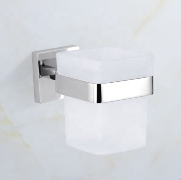 Wholesale 304 Stainless Steel Glass Toothbrush Cup Holder - Wall Mounted