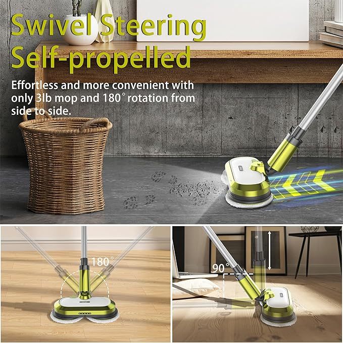 Efficient Cordless Electric Mop with Long Battery Life