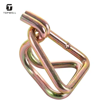 2 Inch Heavy Duty Ratchet Tie Down Strap with Double Swan J Hooks for Truck Cargo Lashing
