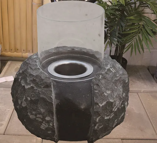 decoraive stone oil lamp