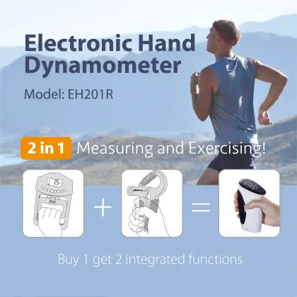 Electronic Hand Dynamometer Digital Grip Strengthener Trainer