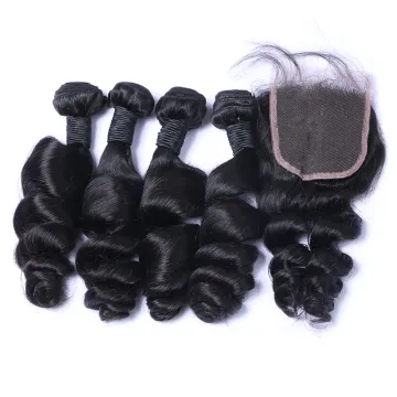 free sample peruvian human hair bundles with lace closure