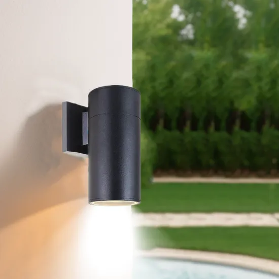 Modern Simple 24W LED Wall Lamp - Warm Light Aluminum Base IP65 Waterproof for Gardens & Hotels