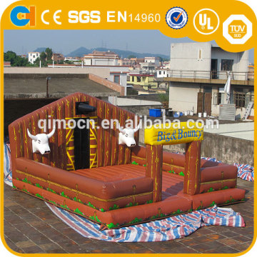 Top-selling Inflatable bucking mechanical bull manchine , Inflatable mat for bucking mechanical bull