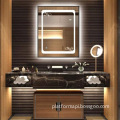 Anti-Fog LED Wall-Mounted Bathroom Mirror with Touch Switch